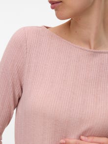 MAMA.LICIOUS Krój regularny Dekolt w łódkę Góra -Pale Mauve - 20022745