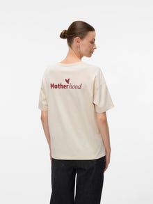 MAMA.LICIOUS Tops Loose Fit Col rond -Birch - 20022747