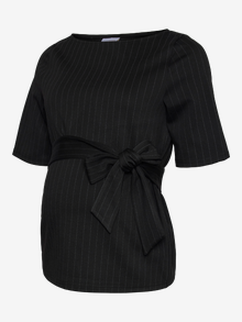 MAMA.LICIOUS Normal geschnitten Rundhals Top -Black - 20022757