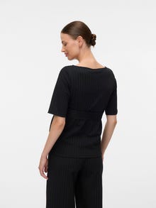 MAMA.LICIOUS Normal geschnitten Rundhals Top -Black - 20022757