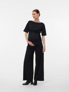 MAMA.LICIOUS Top Regular Fit Paricollo -Black - 20022757