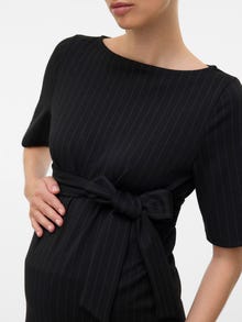MAMA.LICIOUS Top Regular Fit Paricollo -Black - 20022757