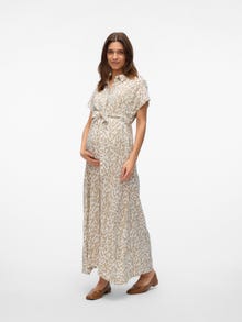 MAMA.LICIOUS VMMERIKA Maternity Dress -Crockery - 20022791