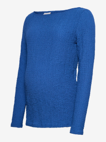 MAMA.LICIOUS Tops Regular Fit Col bateau -Mazarine Blue - 20022795