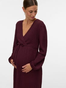 MAMA.LICIOUS MLSIGGA Vestido de Maternidad -Winetasting - 20022796