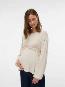 MAMA.LICIOUS Regular fit O-pääntie Topit -Island Fossil - 20022802