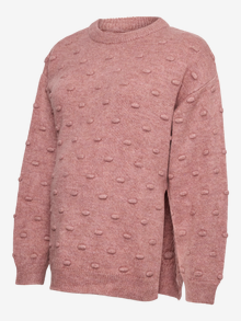 MAMA.LICIOUS Normal geschnitten Rundhals Pullover -Nostalgia Rose - 20022818
