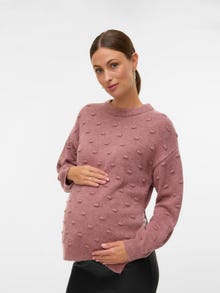 MAMA.LICIOUS Pullover Regular Fit Paricollo -Nostalgia Rose - 20022818