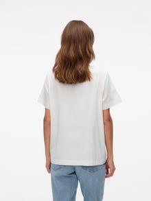 MAMA.LICIOUS T-shirt Regular Fit Paricollo -Snow White - 20022845