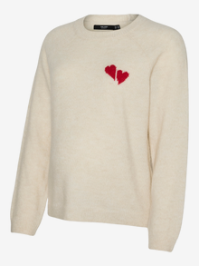 MAMA.LICIOUS Normal geschnitten Rundhals Pullover -Birch - 20022953