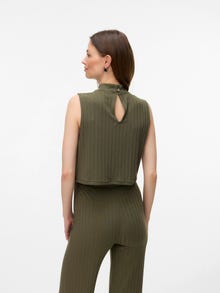 MAMA.LICIOUS Normal geschnitten U-Ausschnitt Top -Grape Leaf - 20023040