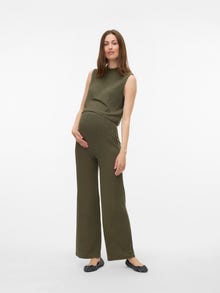 MAMA.LICIOUS Regular Fit Trousers -Grape Leaf - 20023044