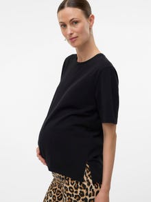 MAMA.LICIOUS Tops Corte regular Cuello redondo -Black - 20023095