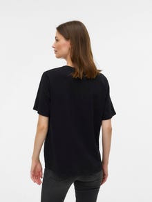MAMA.LICIOUS Regular fit O-hals Top -Black - 20023095