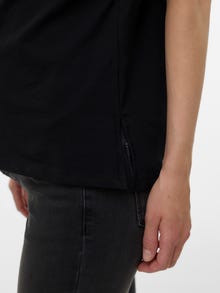 MAMA.LICIOUS Regular fit O-hals Top -Black - 20023095