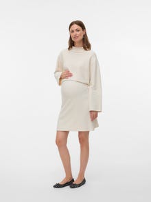 MAMA.LICIOUS Regular Fit High neck Top -Birch - 20023205