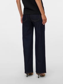 MAMA.LICIOUS Wide leg fit Jeans -Dark Blue Denim - 20023450