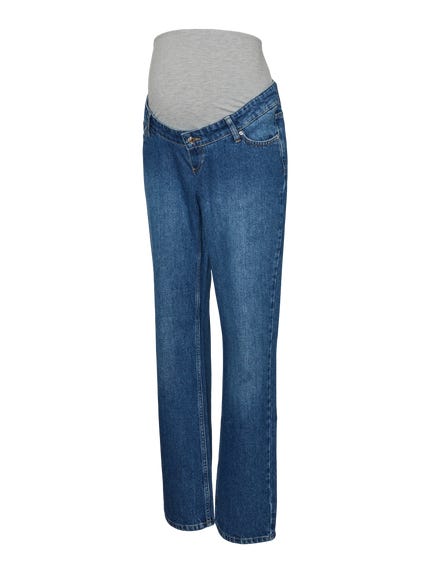 Jean ample délavé taille mi-haute Bleu Tommy Hilfiger Jean ample délavé taille mi-haute Bleu Tommy Hilfiger