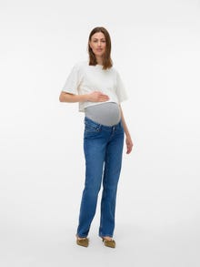 MAMA.LICIOUS Straight Fit Jeans -Medium Blue Denim - 20023509