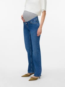 MAMA.LICIOUS Straight Fit Jeans -Medium Blue Denim - 20023509