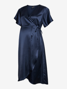 MAMA.LICIOUS Κανονική εφαρμογή Λαιμόκοψη V Μακρύ φόρεμα -Navy Blazer - 20023512