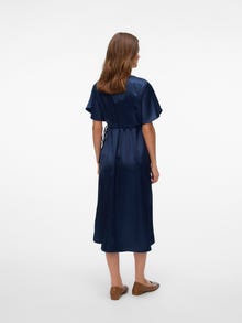 MAMA.LICIOUS Κανονική εφαρμογή Λαιμόκοψη V Μακρύ φόρεμα -Navy Blazer - 20023512