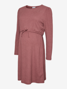 MAMA.LICIOUS MLCAILEEN Robe de Maternité -Rose Brown - 20023548