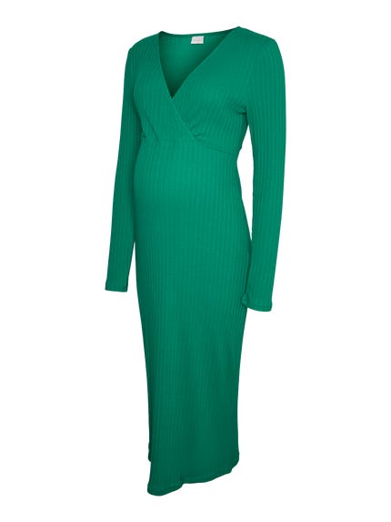 MLEVA Maternity Dress | Medium Green | MAMA.LICIOUS MLEVA Maternity Dress | Medium Green | MAMA.LICIOUS