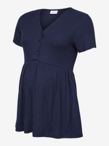 MAMA.LICIOUS Krój regularny Dekolt w serek Góra -Navy Blazer - 20023773
