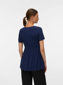MAMA.LICIOUS Krój regularny Dekolt w serek Góra -Navy Blazer - 20023773