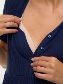 MAMA.LICIOUS Krój regularny Dekolt w serek Góra -Navy Blazer - 20023773