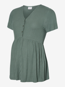 MAMA.LICIOUS Regular fit V-Hals Top -Laurel Wreath - 20023773