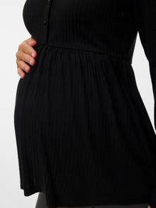 MAMA.LICIOUS Top Regular Fit Scollo a V -Black - 20023774