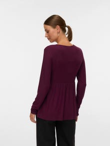 MAMA.LICIOUS Top Regular Fit Scollo a V -Winetasting - 20023774