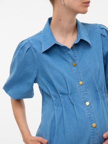 MAMA.LICIOUS VMMCASSIDY Umstandskleid -Medium Blue Denim - 20023807