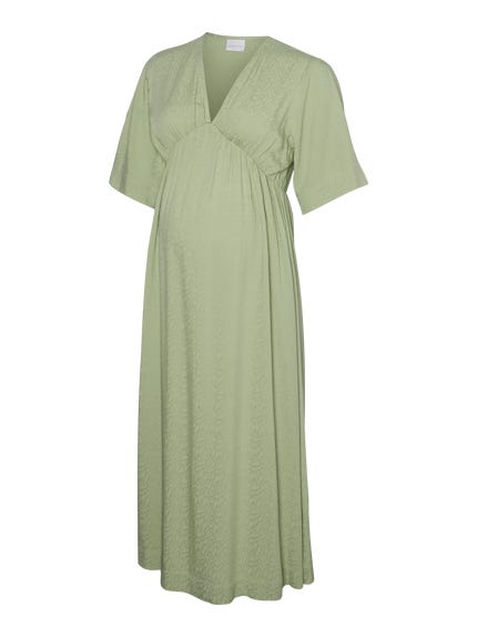 MLTRINITY Maternity Dress | Medium Green | MAMA.LICIOUS MLTRINITY Maternity Dress | Medium Green | MAMA.LICIOUS