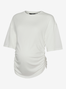 MAMA.LICIOUS Krój regularny Okrągły dekolt T-shirt -Snow White - 20023883