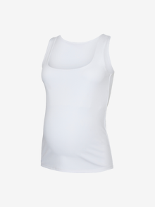 MAMA.LICIOUS Tops Regular Fit Col carré -Bright White - 20023891