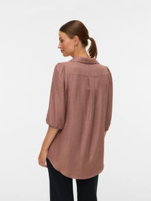 MAMA.LICIOUS Tuniques Col en V -Carob Brown - 20023907