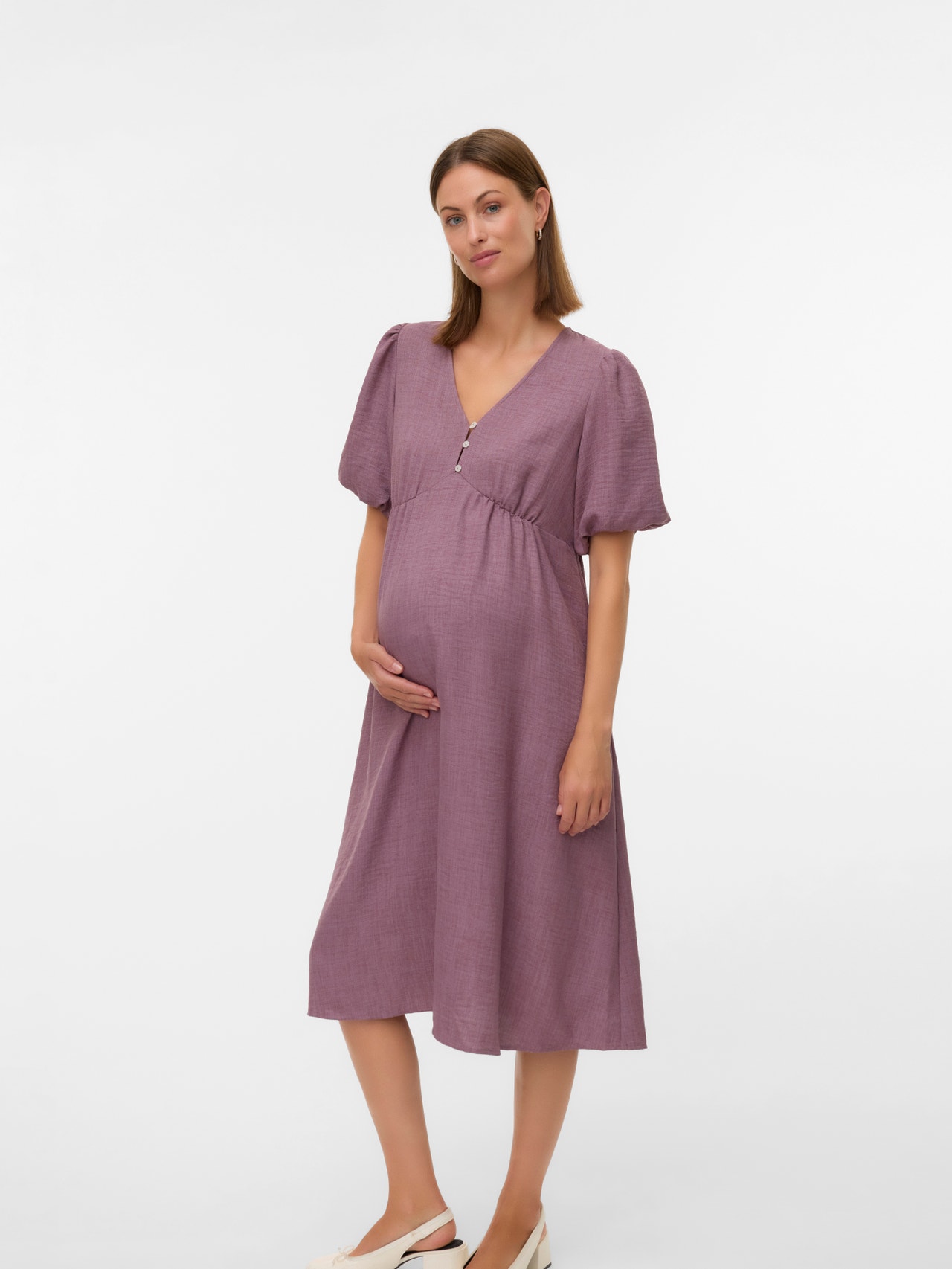 MAMA.LICIOUS MLLIFINA Maternity Dress -Grape Shake - 20023926