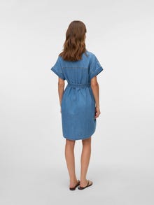 MAMA.LICIOUS VMMNOTUS Gravidklänning -Medium Blue Denim - 20023937