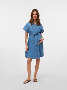 MAMA.LICIOUS VMMNOTUS Abito Premaman -Medium Blue Denim - 20023937
