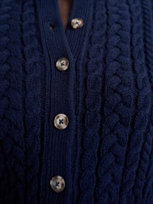 TOPSHOP Regular Fit Round Neck Knit Cardigan -Navy Blazer - 31000011