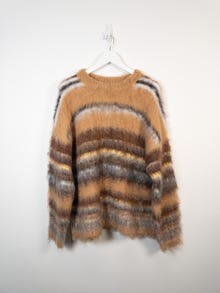 TOPSHOP Pull-overs Oversize Fit Col ras du cou -Beige - 31000013