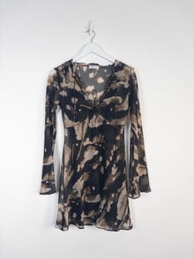 TOPSHOP Regular fit V-pääntie Midimekko -Black - 31000049