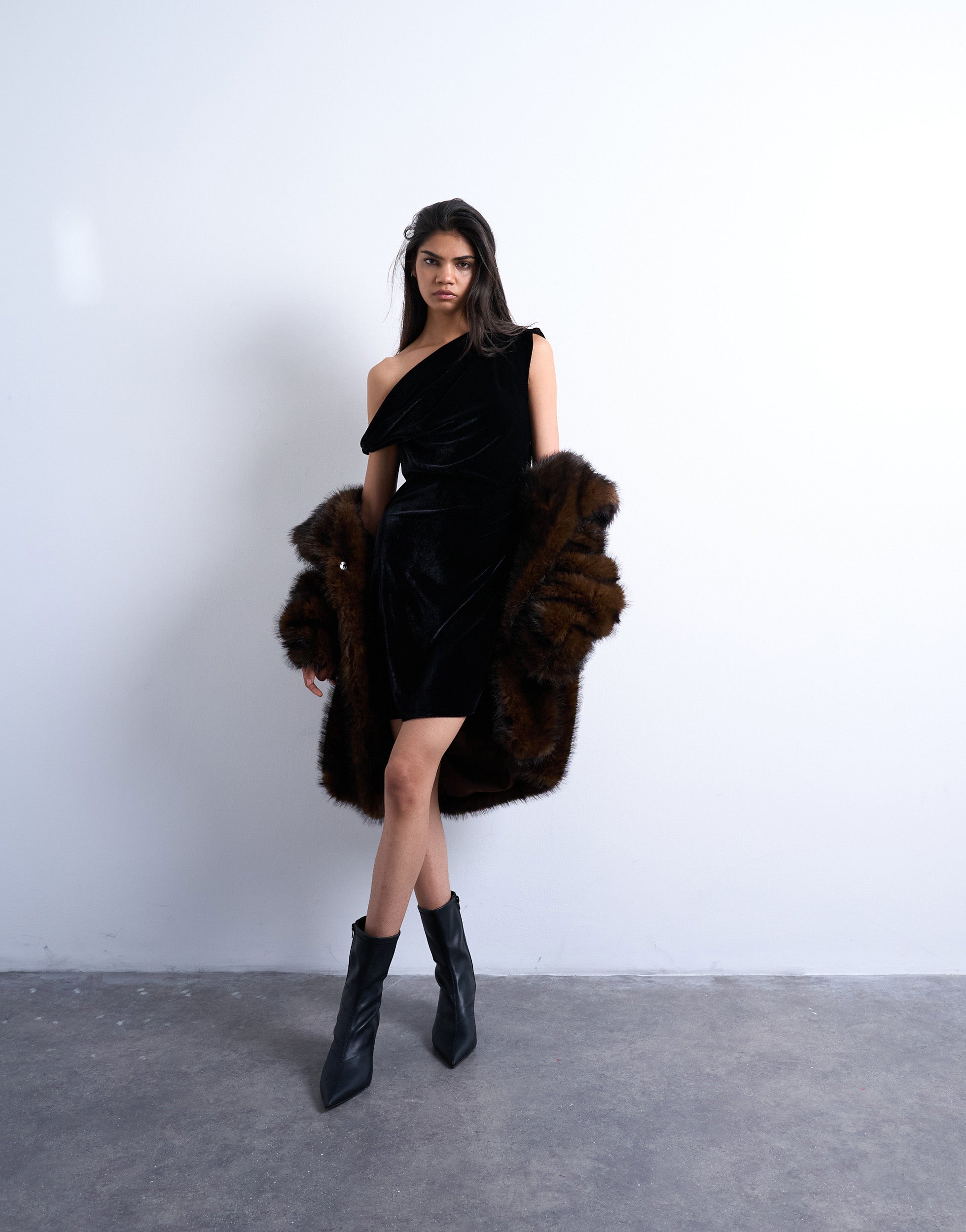 TSSALLY Midi dress | Black | TOPSHOP TSSALLY Midi dress | Black | TOPSHOP