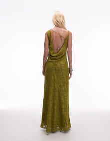 TOPSHOP Regular fit O-pääntie Midimekko -Bright Green - 31000101