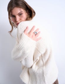 TOPSHOP Normal passform Rundringning Pullover -Snow White - 31000124