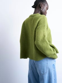 TOPSHOP Regular fit Crewneck Trøje -Bright Green - 31000124