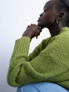 TOPSHOP Regular fit Crewneck Trøje -Bright Green - 31000124